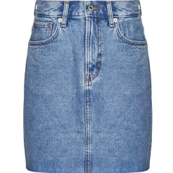 Pepe jeans - MINI SKIRT HW Bleu Discount