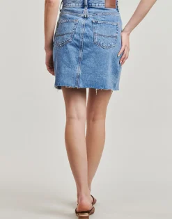 Pepe jeans - MINI SKIRT HW Bleu Discount