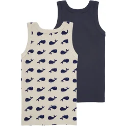 Sale Petit Bateau - 2 DEBARDEURS Marine