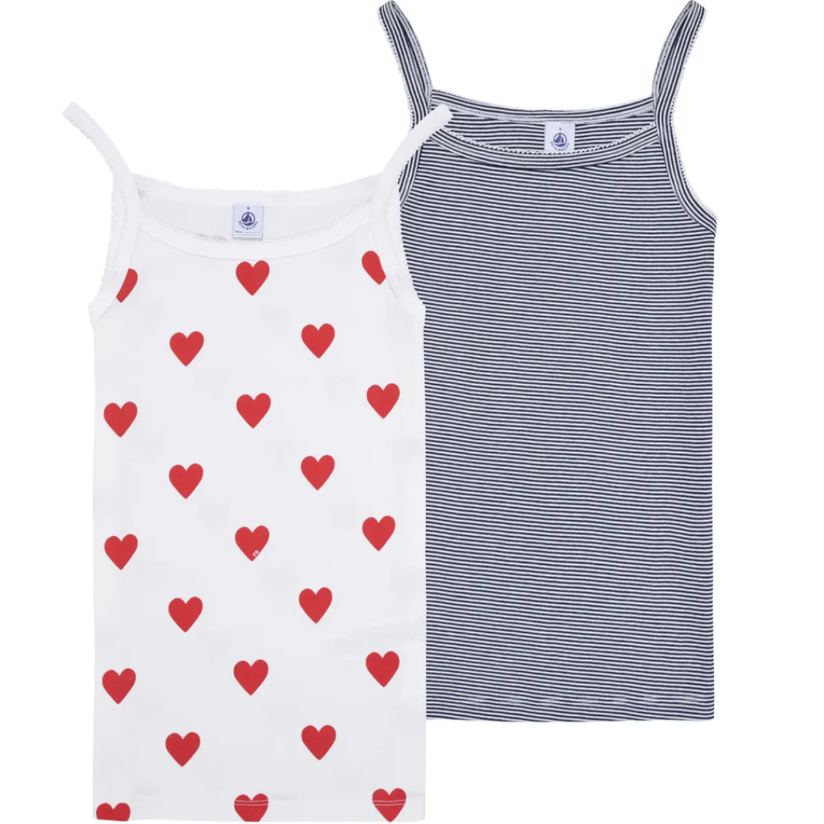 Petit Bateau - LOT X2 DEBARDEUR Multicolore Sale