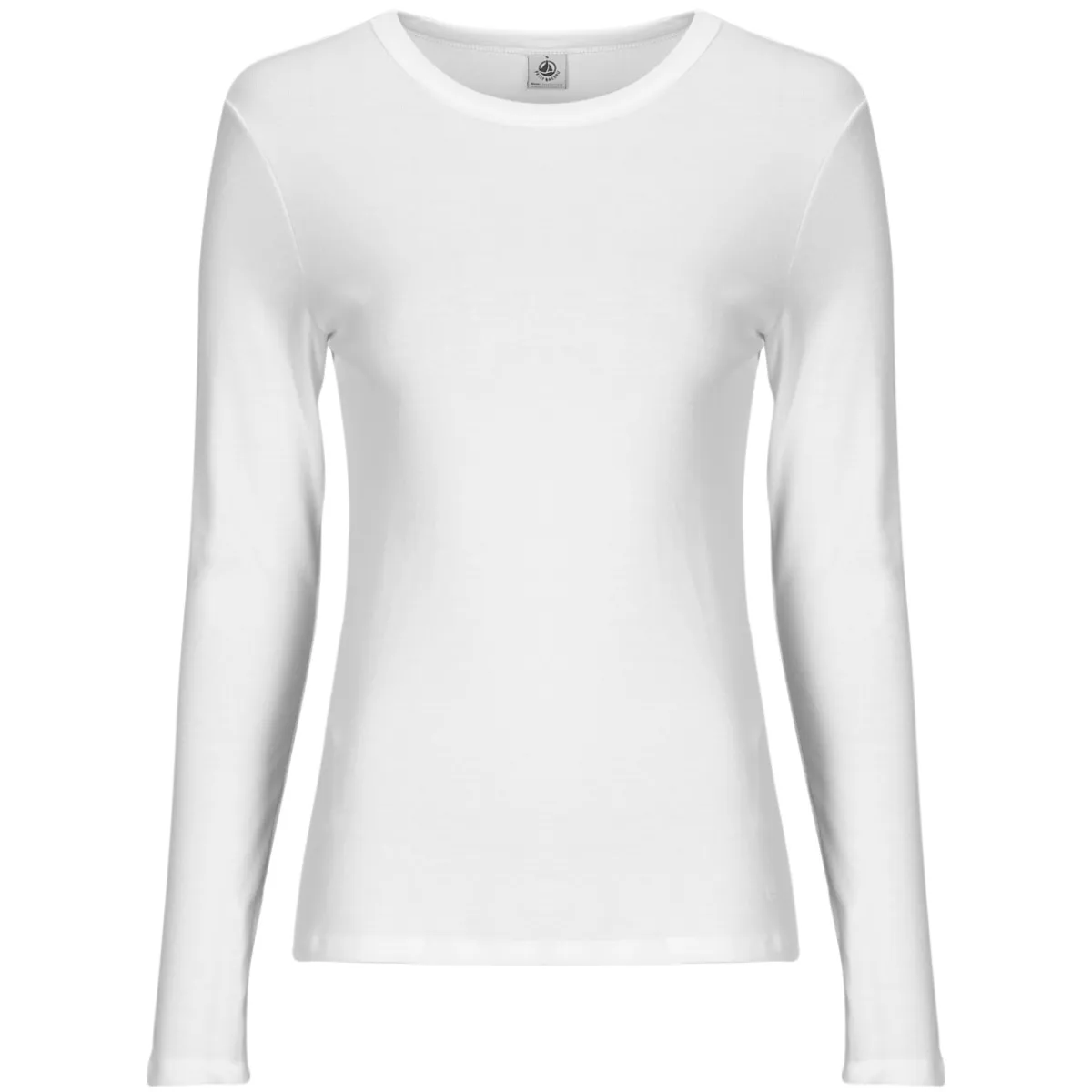 Petit Bateau - ML COL ROND Blanc Discount