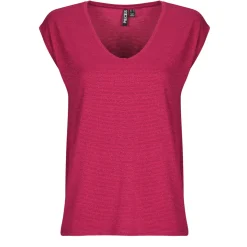 Pieces - PCBILLO TEE LUREX STRIPES