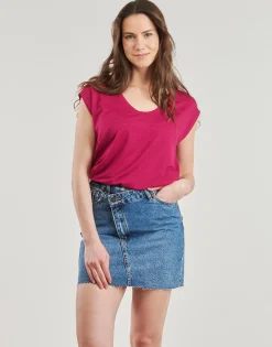 Pieces - PCBILLO TEE LUREX STRIPES