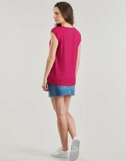 Pieces - PCBILLO TEE LUREX STRIPES