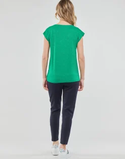 Pieces - PCBILLO TEE LUREX STRIPES