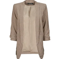 Best Pieces - PCBOSS 3/4 PRINTED BLAZER Marron