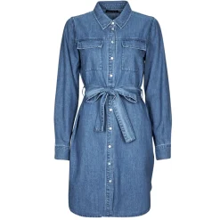 Pieces - PCOSALINA LS MIDI DNM MB DRESS