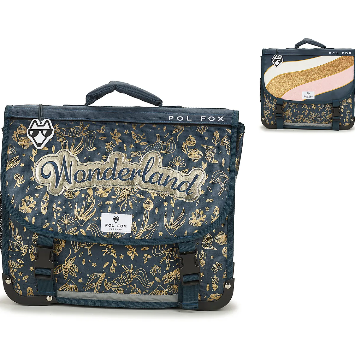 Pol Fox - CARTABLE WONDERLAND 38 CM Marine Hot