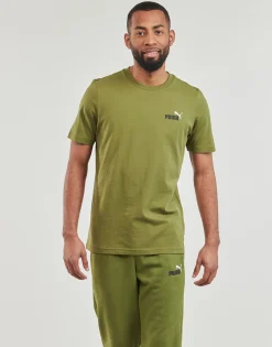 Puma - ESS+ 2 COL SMALL LOGO TEE Kaki