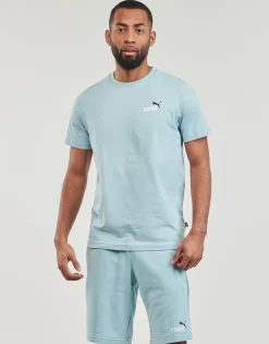 Puma - ESS+ 2 COL SMALL LOGO TEE Bleu Online
