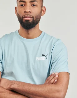 Puma - ESS+ 2 COL SMALL LOGO TEE Bleu Online