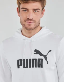 Puma - ESS BIG LOGO HOODIE FL Blanc Online