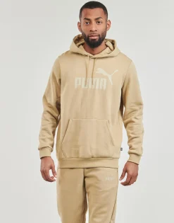 Puma - ESS BIG LOGO HOODIE FL (S) Beige Online