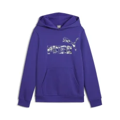 Puma - ESS+ CAMO HOODIE FL Bleu