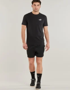 Discount Puma - ESS LOGO WOVEN SHORT Noir