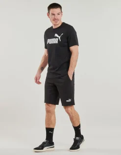 Puma - ESS NO1 LOGO JERSEY SHORT Noir Online