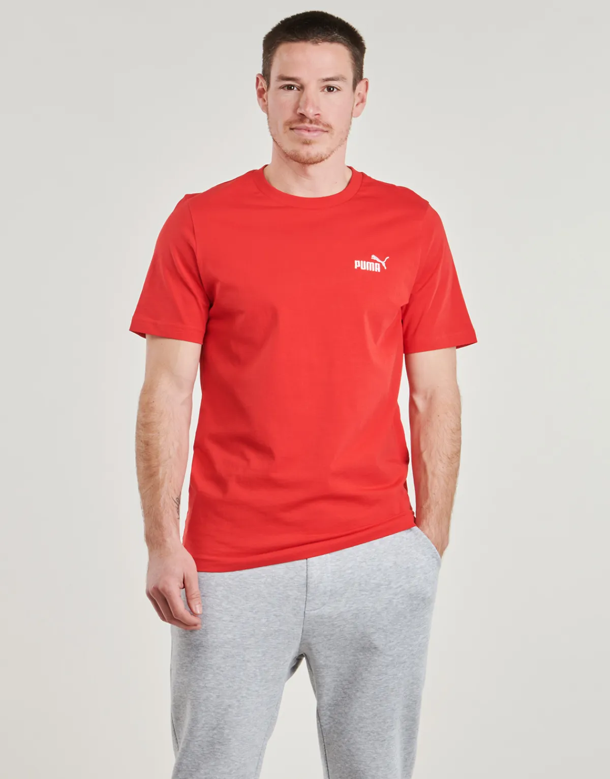 Clearance Puma - ESS SMALL LOGO TEE Rouge