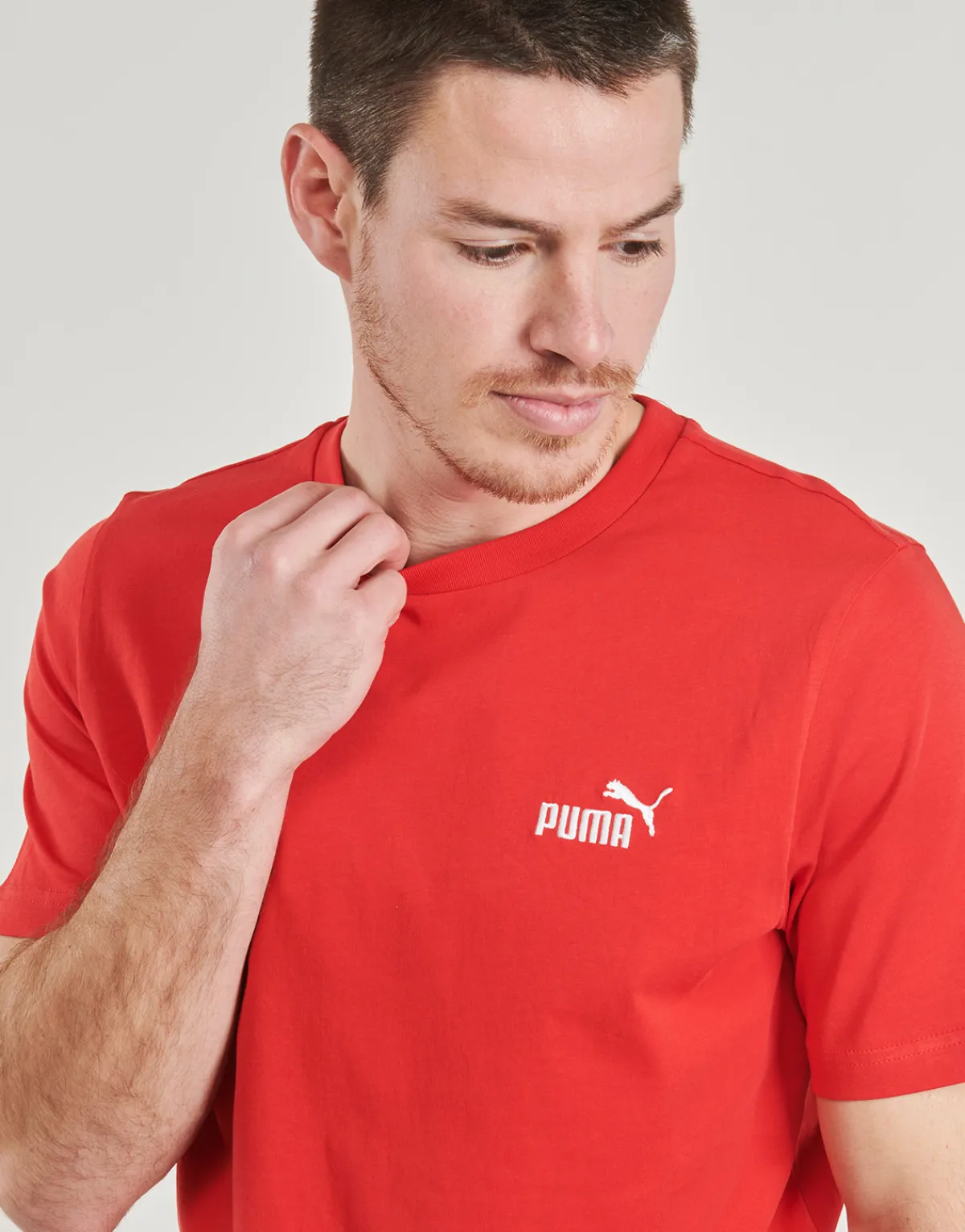 Clearance Puma - ESS SMALL LOGO TEE Rouge