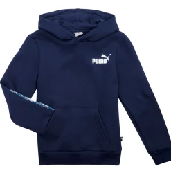 Puma - ESS TAPE CAMO HOODIE FL B Marine