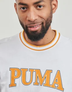 Puma - SQUAD BIG GRAPHIC TEE Blanc Outlet