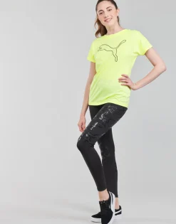 Sale Puma - RECYCL JERSY CAT TEE Jaune