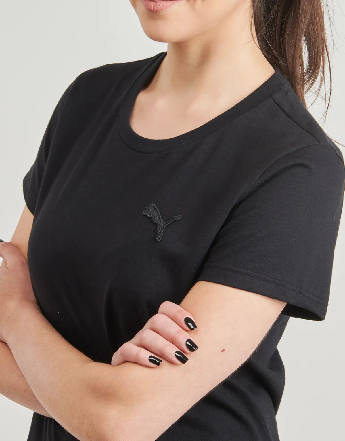 New Puma - TEE W MIF BADGE BRODE Noir