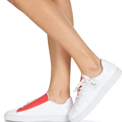 Puma - WN BASKET CRUSH.WH-HIBISCU Blanc Hot