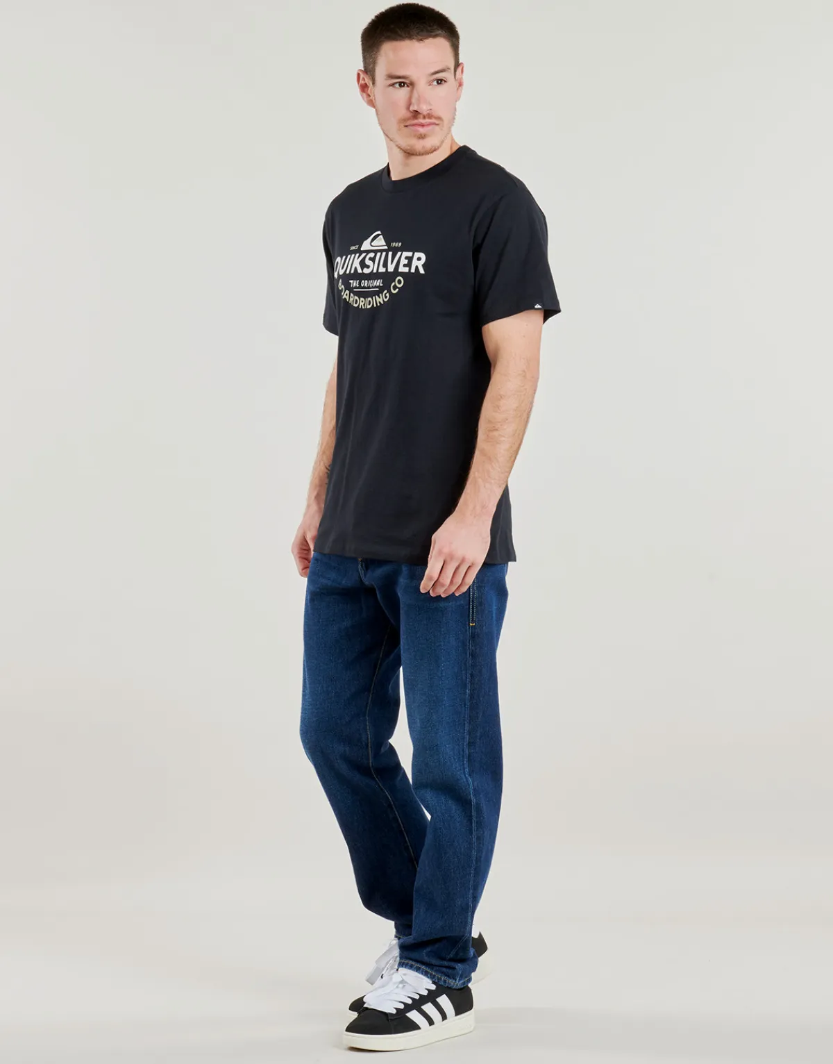 Discount Quiksilver - TYPED OUT SS Noir