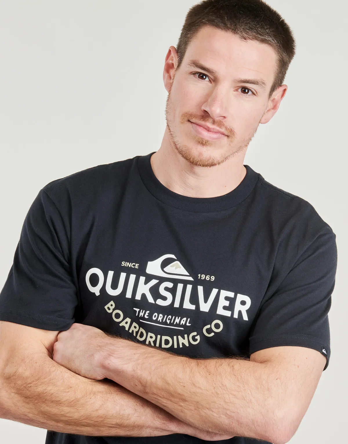 Discount Quiksilver - TYPED OUT SS Noir