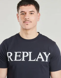 Outlet Replay - T SHIRT Marine