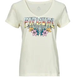 Rip Curl - BLOCK PARTY V TEE Blanc Sale