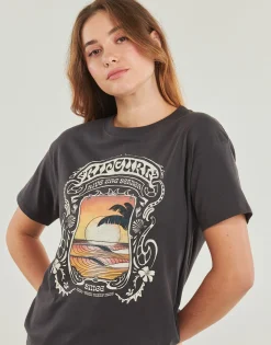 Rip Curl - SEA SHELLS RELAXED TEE Gris Outlet