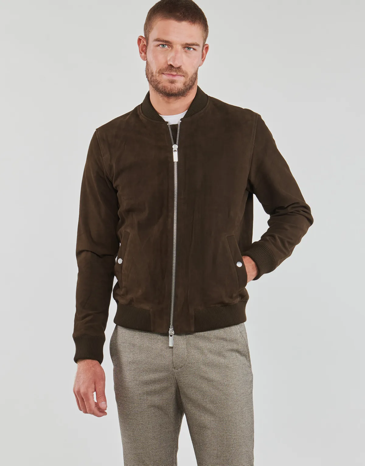 Selected - SLHARCHIVE BOMBER SUEDE JKT NOOS