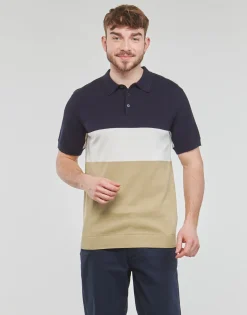 Selected - SLHMATTIS SS KNIT BLOCK POLO B Discount