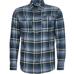 Selected - SLHREGSCOT CHECK SHIRT Bleu Online