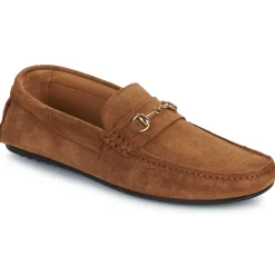 Selected - SLHSERGIO SUEDE HORSEBIT DRIVING SHOE Cognac