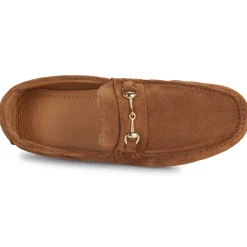 Selected - SLHSERGIO SUEDE HORSEBIT DRIVING SHOE Cognac