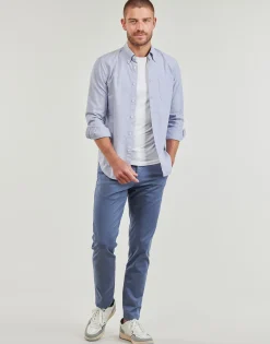Selected - SLHSLIM-NEW MILES 175 FLEXCHINO Bleu Sale