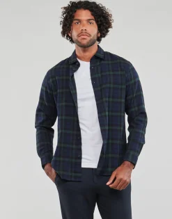 Hot Selected - SLHSLIMOWEN-FLANNEL SHIRT LS NOOS Marine
