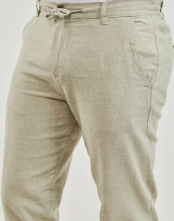 New Selected - SLH172-SLIMTAPE BRODY LINEN PANT Beige