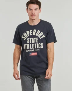 Discount Superdry - ATHLETIC ESSENTIAL Marine