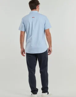 Superdry - CHEMISE OXFORD Bleu Sale