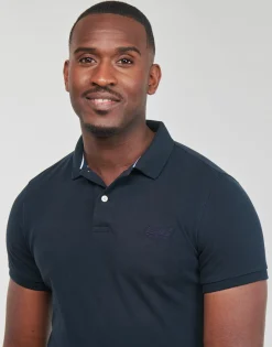 Online Superdry - CLASSIC PIQUE POLO Marine