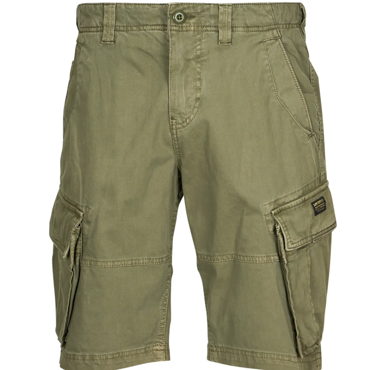 Online Superdry - CORE CARGO SHORT Kaki