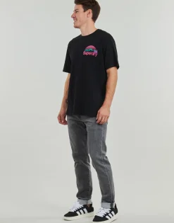 Online Superdry - CORE LOGO GREAT OUTDOORS CHEST Noir