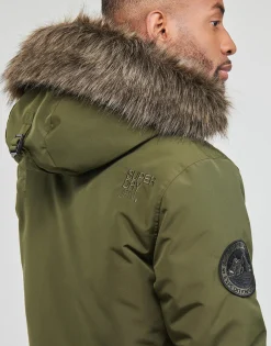 Best Superdry - EVEREST FAUX FUR HOODED PARKA Kaki