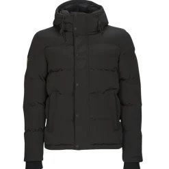 Superdry - EVEREST SHORT HOODED PUFFER Noir New