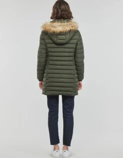 Superdry - FUJI HOODED MID LENGTH PUFFER Kaki New