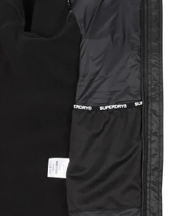 New Superdry - HOODEED STORM FLEECE JACKET Noir