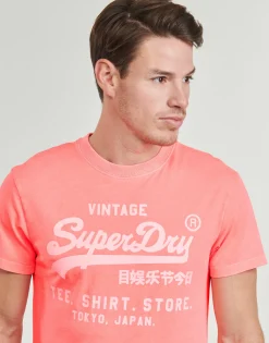 Superdry - LOGO NEON Orange Hot